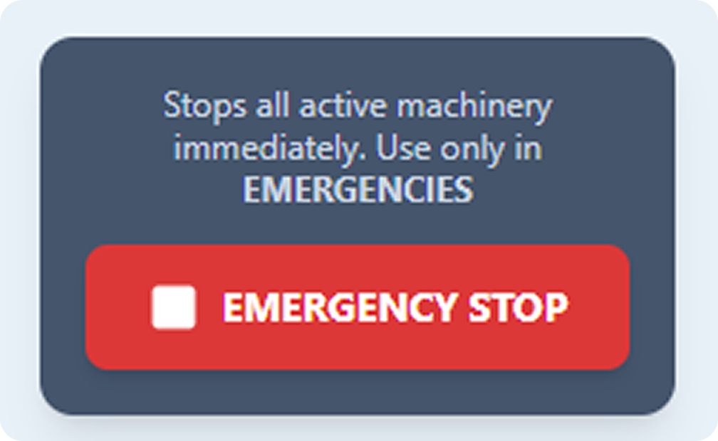 Emergency Stop Interface